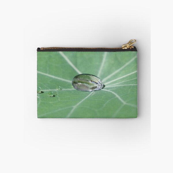 Item preview, Droplets on Nasturtium leaf designed and sold by Siene Browne.