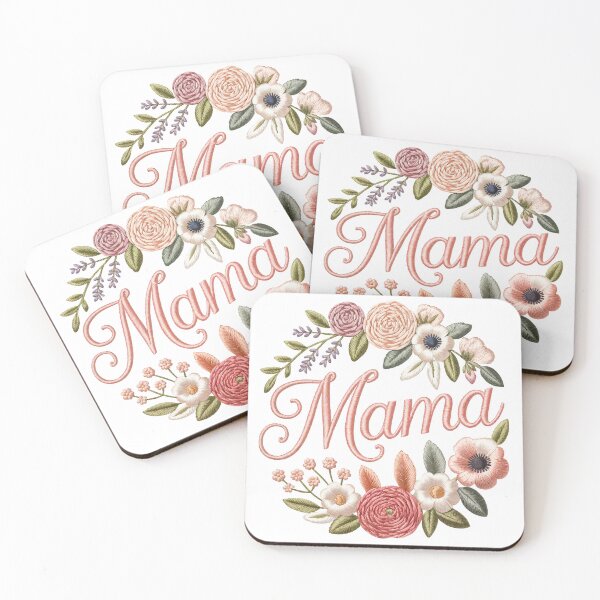 Item preview, Mama Faux Embroidery designed and sold by Bloomie Studio.