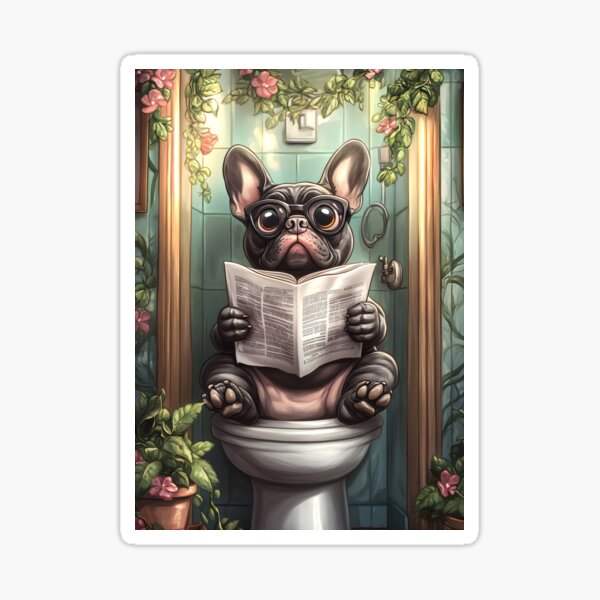 Item preview, Animal Toilet Nighttime Green Gecko Reads Quiet Bathroom Newspaper Pages designed and sold by mildaclairmo.