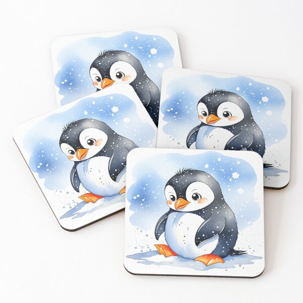 Item preview, Penguin in Snow designed and sold by thangoyshop.