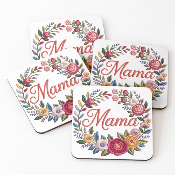 Item preview, Mama Faux Embroidery designed and sold by Bloomie Studio.