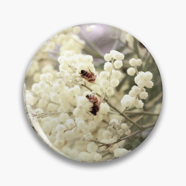 Item preview, Soft Wattle Flowers and Bees designed and sold by Siene Browne.