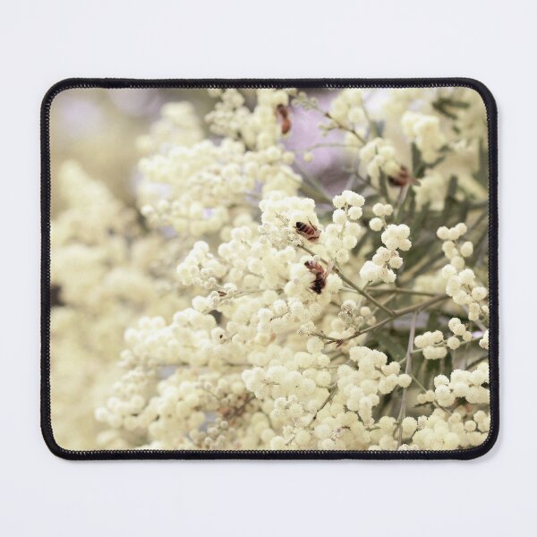 Item preview, Soft Wattle Flowers and Bees designed and sold by Siene Browne.