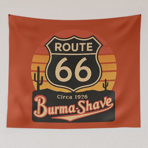 Item preview, Route 66 Mother Road Burma-Shave New Mexico/Arizona West 1950s Get your kicks Tribute designed and sold by 90snerd.
