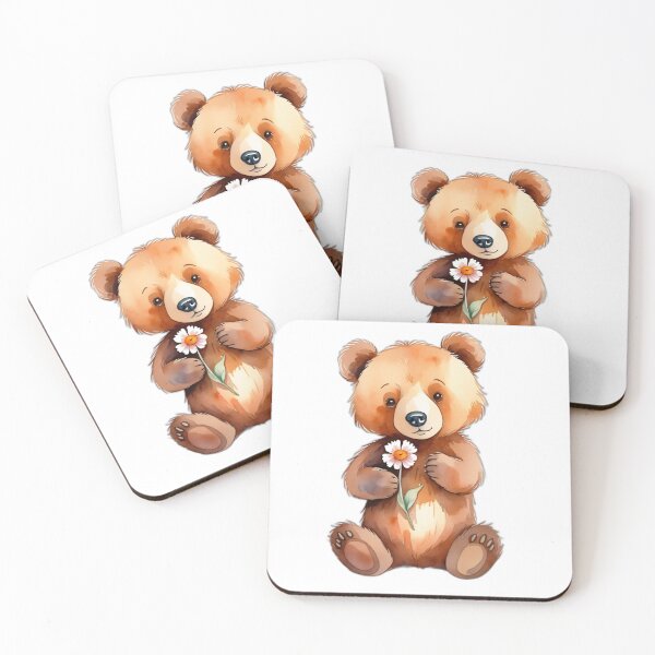 Item preview, Bear and Wilted Flower designed and sold by thangoyshop.