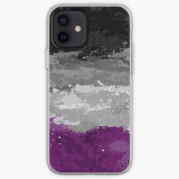 Asexual Paint Splatter Flag iPhone Soft Case