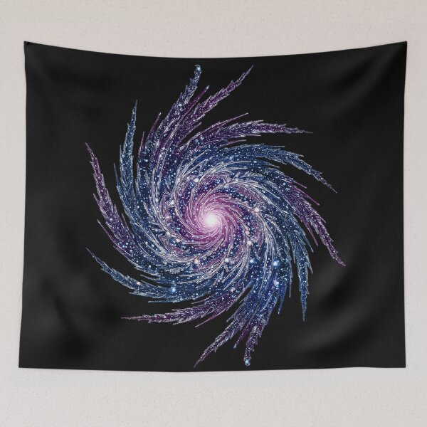 Item preview, Vibrant Feathery Spiral Galaxy – Cosmic Swirl of Stars, Nebulas, and Celestial Energy in Deep Space designed and sold by Motifai.