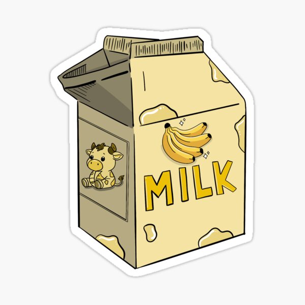 Item preview, Banana milk carton designed and sold by snailpilot.
