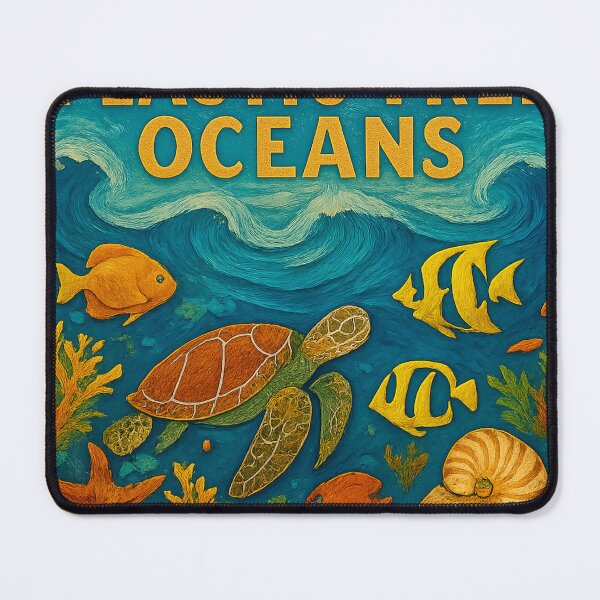 Item preview, Plastic‑Free Oceans Forever Tote designed and sold by TONSNAP.
