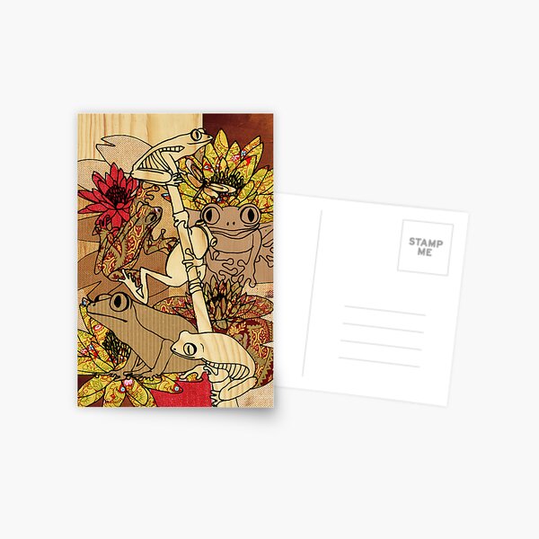 vintage frog Postcard