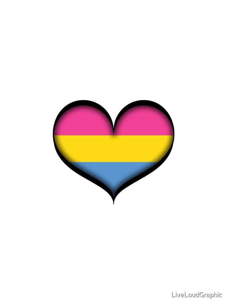 Pansexual Heart by LiveLoudGraphic