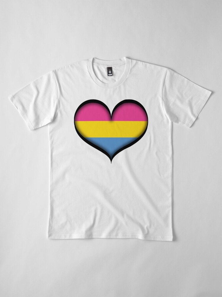 Alternate view of Pansexual Heart Premium T-Shirt
