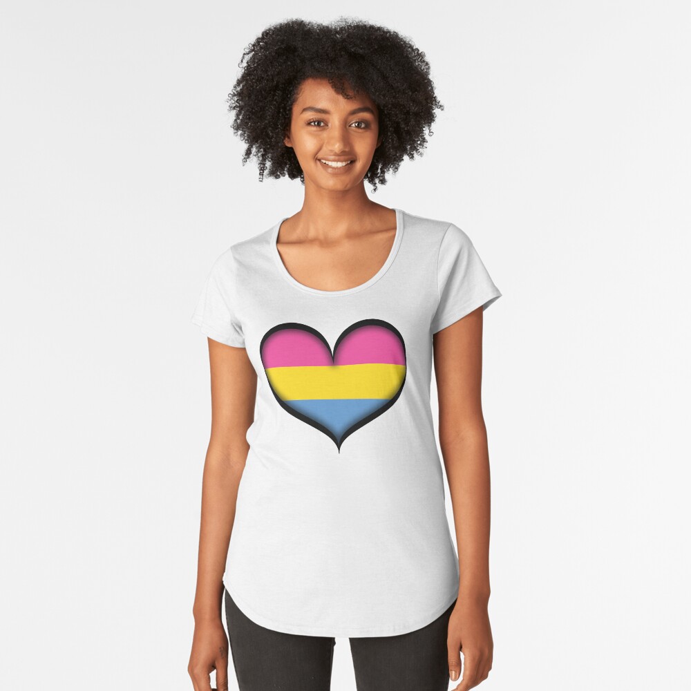 Pansexual Heart Premium Scoop T-Shirt