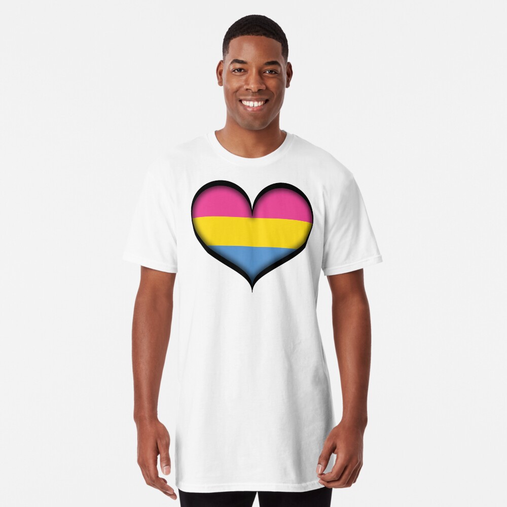 Pansexual Heart Long T-Shirt
