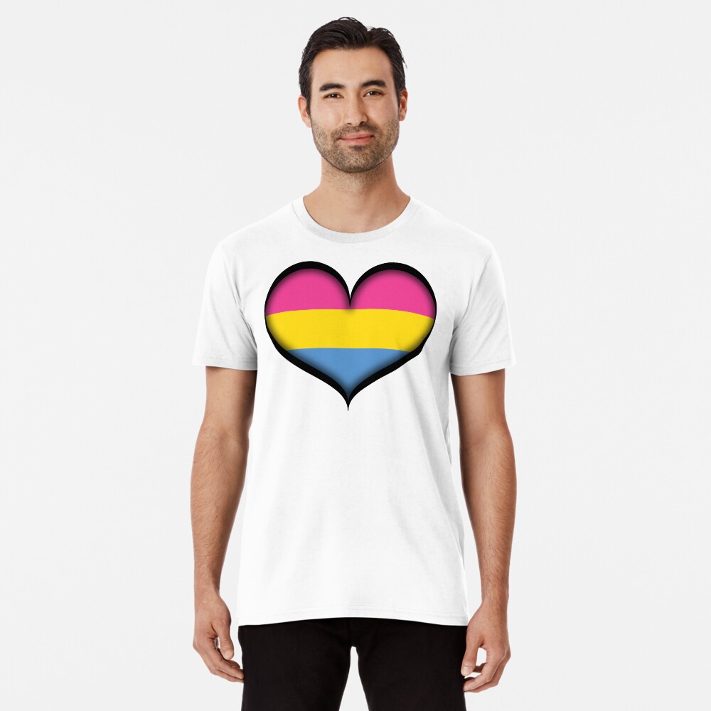 Pansexual Heart Premium T-Shirt