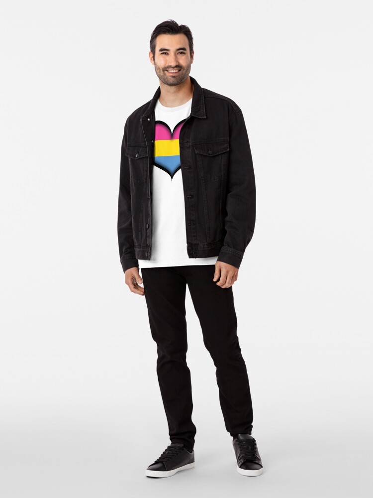 Alternate view of Pansexual Heart Premium T-Shirt