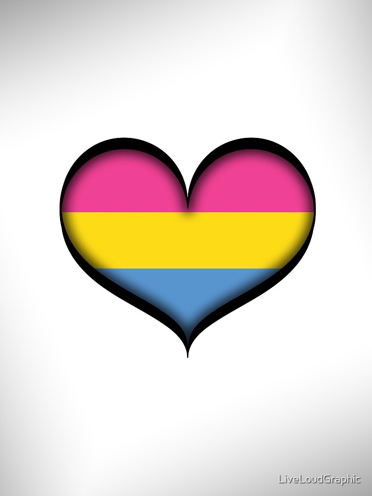 Pansexual Heart by LiveLoudGraphic