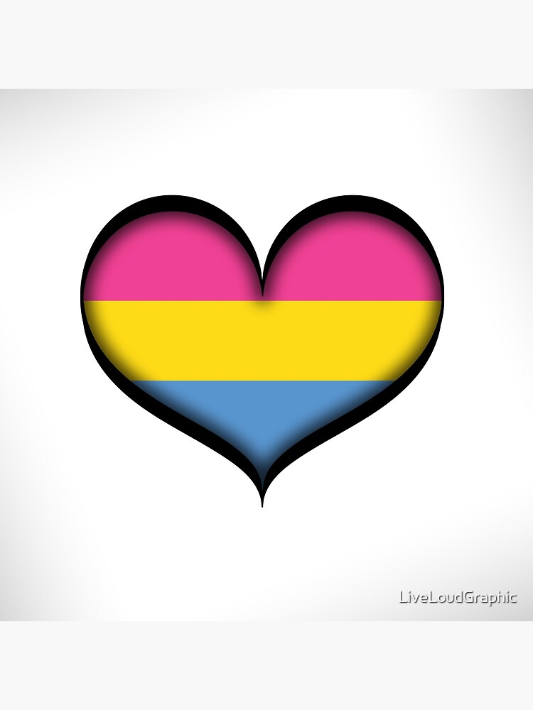 Pansexual Heart by LiveLoudGraphic