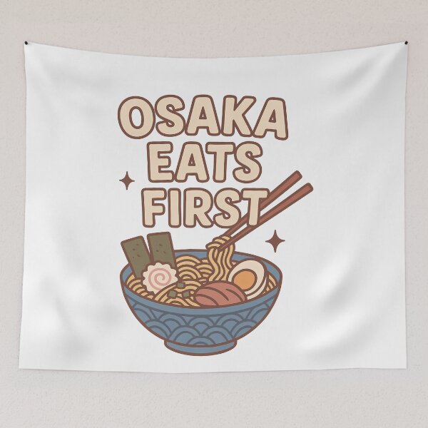 Item preview, Osaka Eats First Japanese Ramen Bowl designed and sold by k3rstman1.