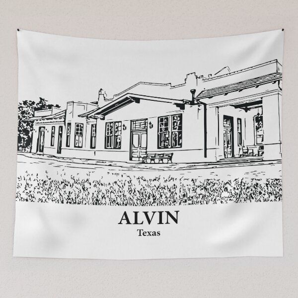 Item preview, Alvin - Texas designed and sold by Lakeric Cityscapes.
