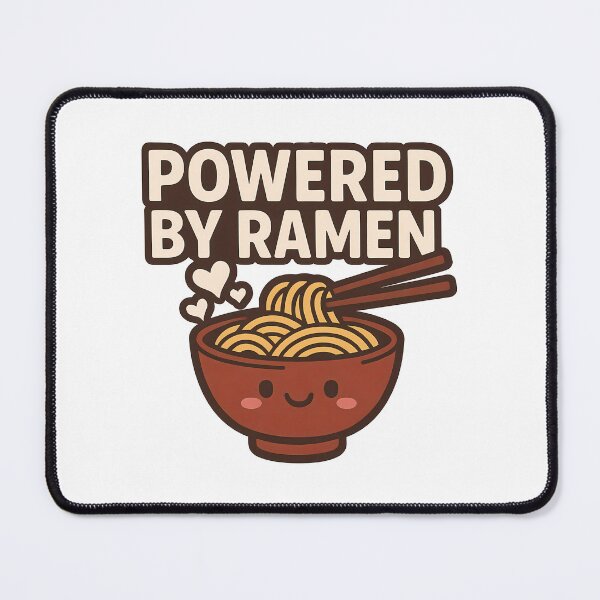 Item preview, Powered By Ramen Cute Kawaii Food Lover Noodle Power designed and sold by k3rstman1.