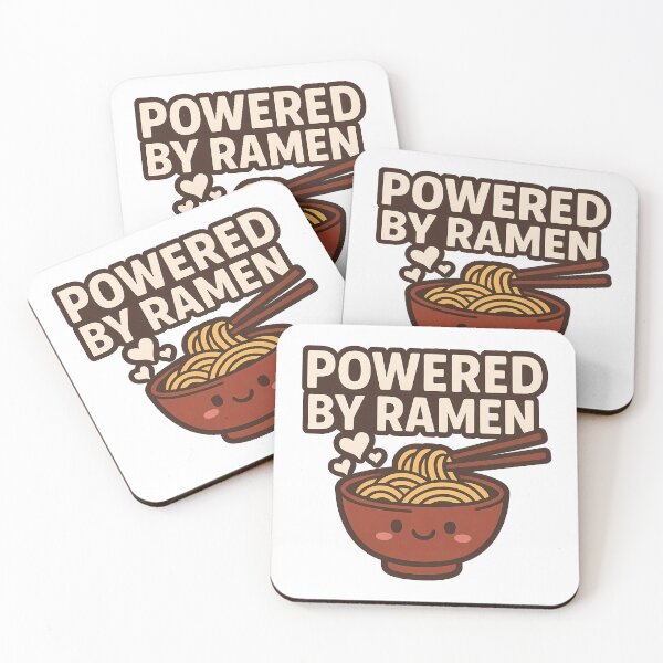 Item preview, Powered By Ramen Cute Kawaii Food Lover Noodle Power designed and sold by k3rstman1.