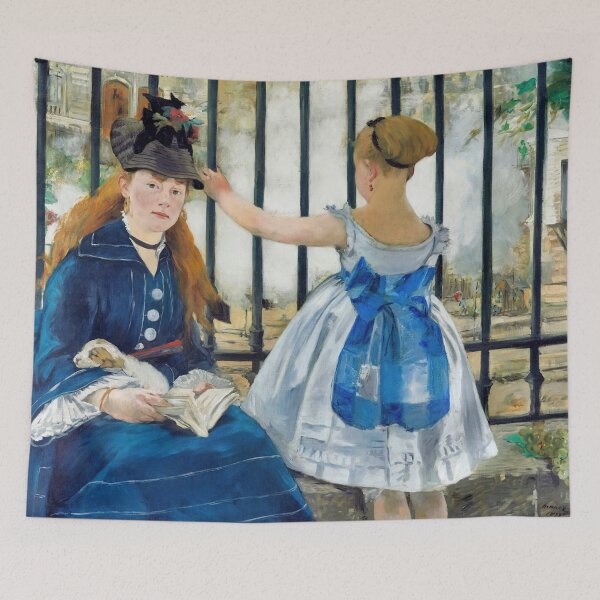 Item preview, The Railway (Gare Saint-Lazare) 1873 (Digitally Restored) designed and sold by stevepmp.