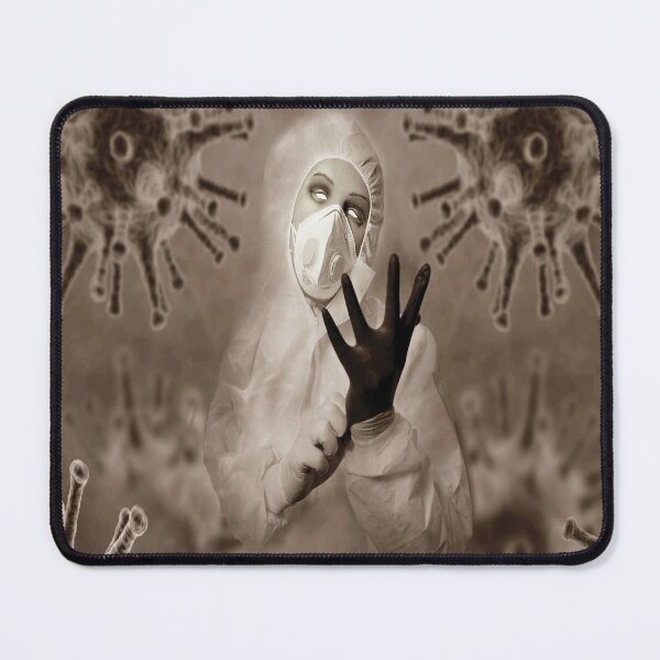 Item preview, Medical Hero in Crisis Masked Healthcare Worker Art designed and sold by SandyMDesigns.