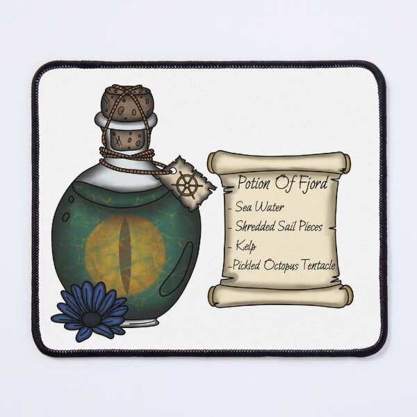 Item preview, Fjord Potion Bottle and Ingredient List designed and sold by LunarAshes.