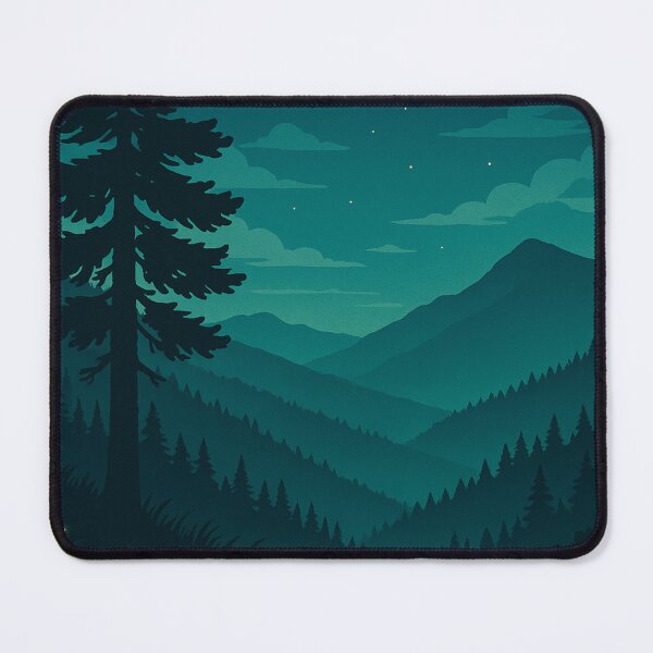 Item preview, Great Smoky Mountains Retro Night Poster designed and sold by Parkline Studio.