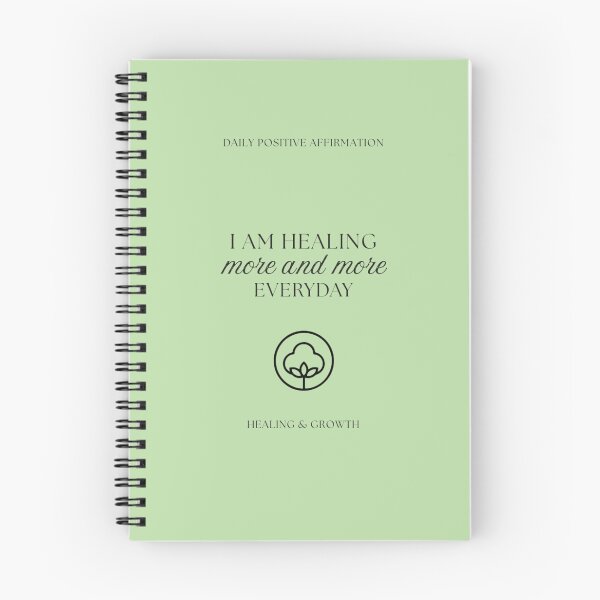 Item preview, "I Am Healing Affirmation Card - Daily Growth Mindset Printable - Mental Health Art for Recovery, Self-Care & Emotional Wellness" designed and sold by NK_designs.
