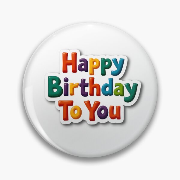 Item preview, "Colorful Happy Birthday Sticker – Party Decor for Planners, Gifts & Cards" designed and sold by Boyd2020.