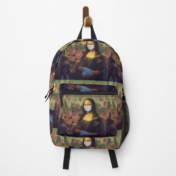Item preview, Masked Mona Lisa Futuristic Viral Protection Artwork designed and sold by SandyMDesigns.