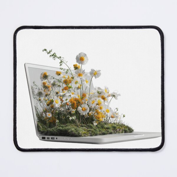 Item preview, Digital Bloom – Flowers Growing from a Laptop designed and sold by JunsH.