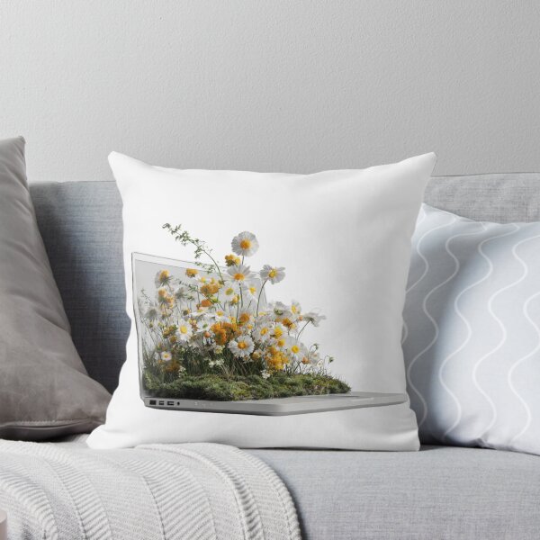 Item preview, Digital Bloom – Flowers Growing from a Laptop designed and sold by JunsH.