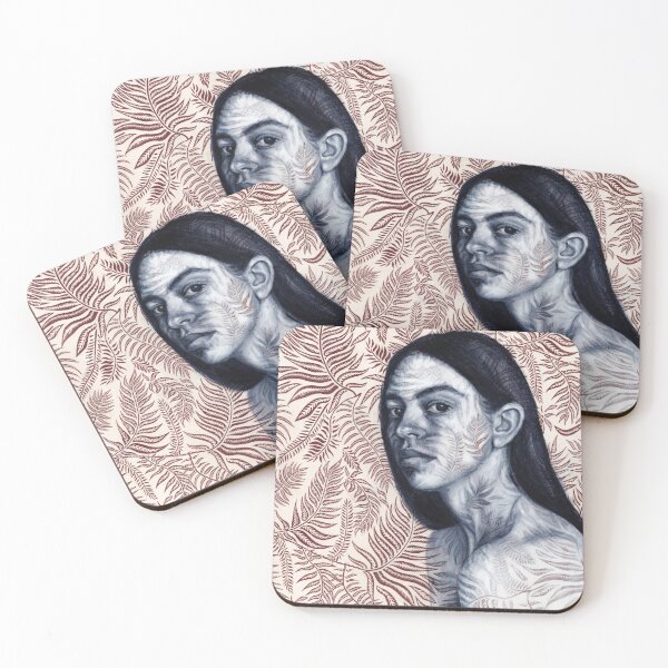 Item preview, Holding Pattern – Figurative Portrait Merging Body and Botanical Design designed and sold by Laini Eckardt.