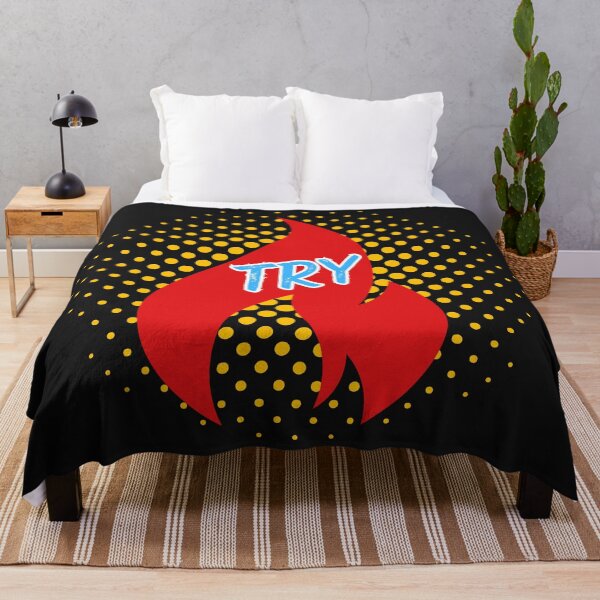 Item preview, TRY Flame Logo – Motivational Pop Art Fire Design designed and sold by larissa-myrie.