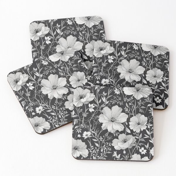 Item preview, Black and White Flower designed and sold by CoolPixels.