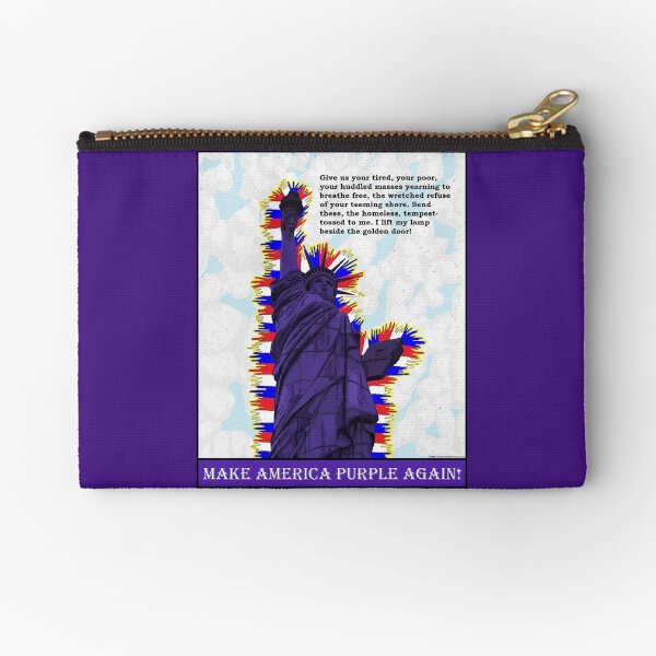 MAKE AMERICA PURPLE AGAIN Zipper Pouch