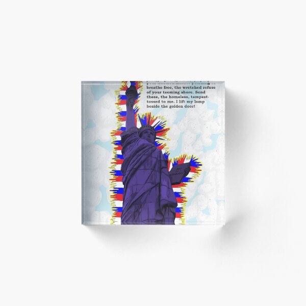 MAKE AMERICA PURPLE AGAIN Acrylic Block