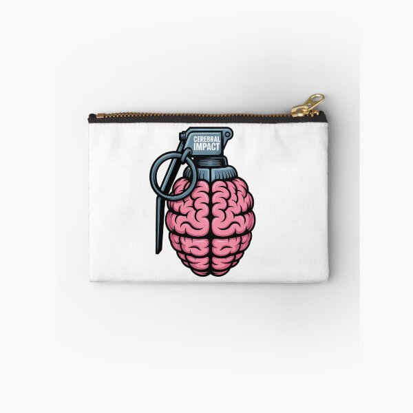 Item preview, Brain Grenade Thought Explosion Stress Satire Design designed and sold by Parkerzz.