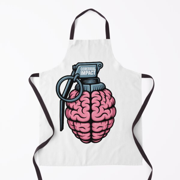 Item preview, Brain Grenade Thought Explosion Stress Satire Design designed and sold by Parkerzz.
