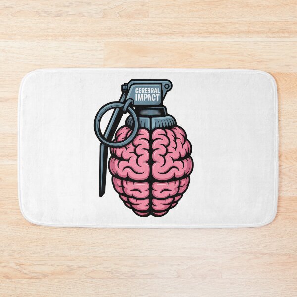 Item preview, Brain Grenade Thought Explosion Stress Satire Design designed and sold by Parkerzz.
