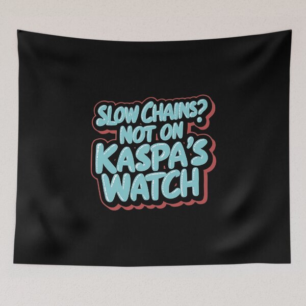 Item preview, Stay Forkless Kaspa designed and sold by RadDeck.