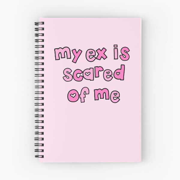 Item preview, My Ex is Scared of Me Pink Cute Y2K Aesthetic Funny Quote designed and sold by Creative Brat Design Studio.