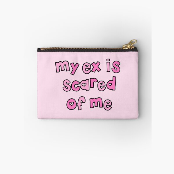 Item preview, My Ex is Scared of Me Pink Cute Y2K Aesthetic Funny Quote designed and sold by Creative Brat Design Studio.