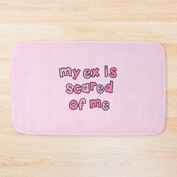Item preview, My Ex is Scared of Me Pink Cute Y2K Aesthetic Funny Quote designed and sold by Creative Brat Design Studio.
