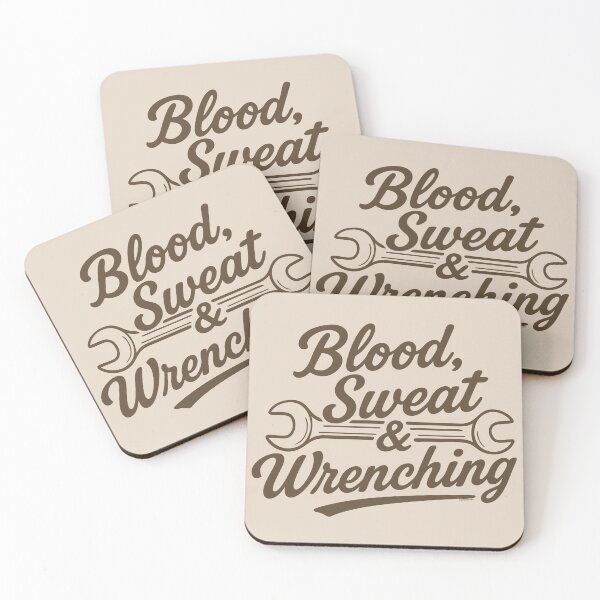 Item preview, Blood, Sweat & Wrenching, Hardcore Mechanic Life Design for Gearheads designed and sold by Automotive Art by Greg.