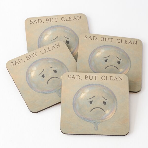 Item preview, Sad Soap Bubble Mental Health Sticker designed and sold by TONSNAP.
