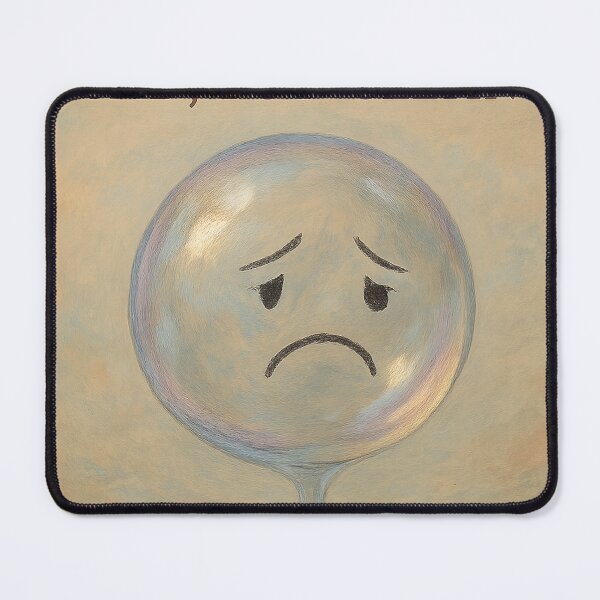 Item preview, Sad Soap Bubble Mental Health Sticker designed and sold by TONSNAP.